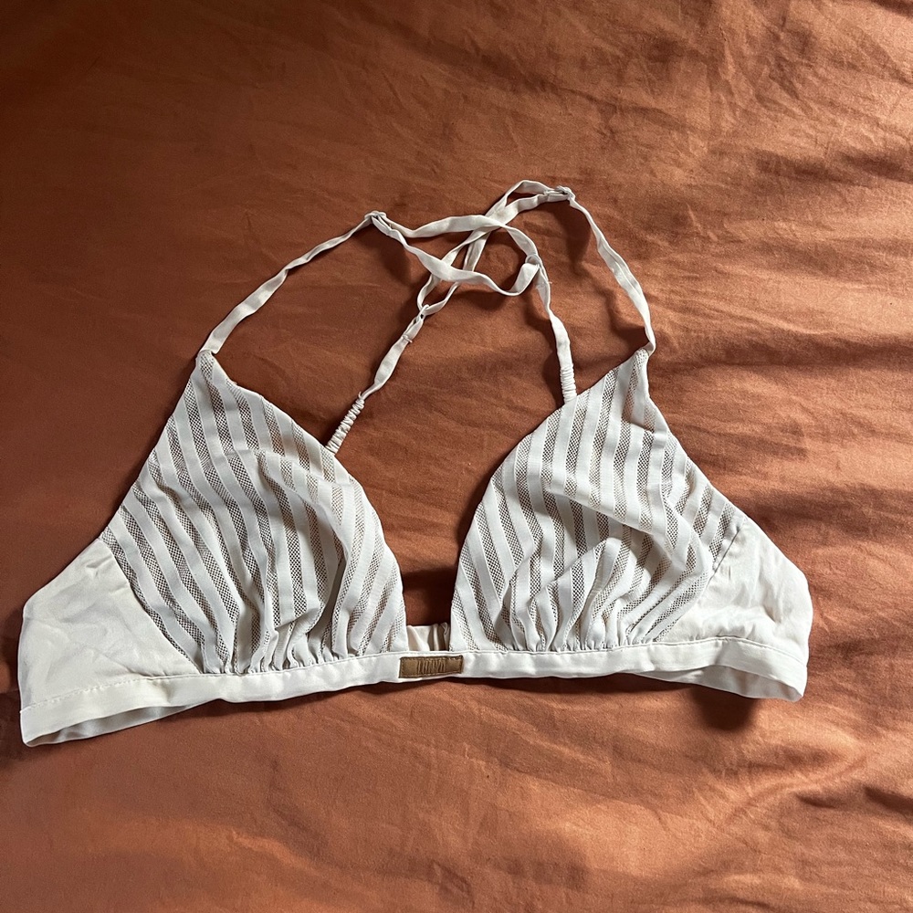 Lunya silk white bralette